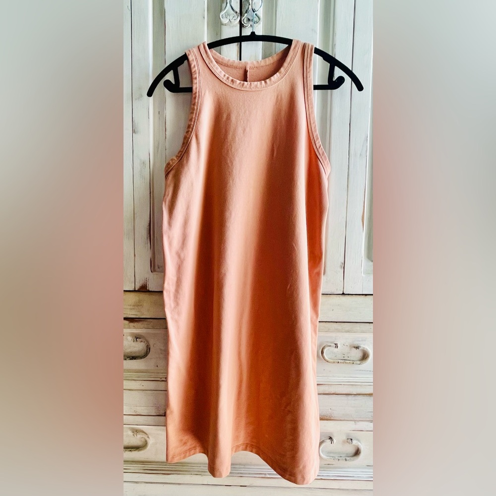 A New Day coral tank Dress sz med